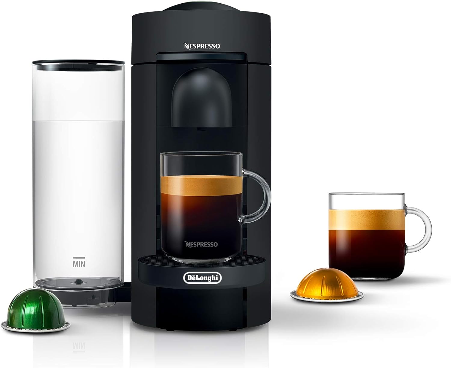 Nespresso Vertuo Plus Coffee and Espresso Maker By De'Longhi, Ink Black
