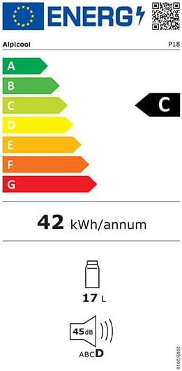 Alpicool LGMP8 8L Glaciere Portable Réfrigérateur Voiture Camping Congélateur 12/24V Mini Frigo pour Maison, Bureau ou Pique-Nique en Plein Air/ -20 à 20℃(Batterie Non Incluse)