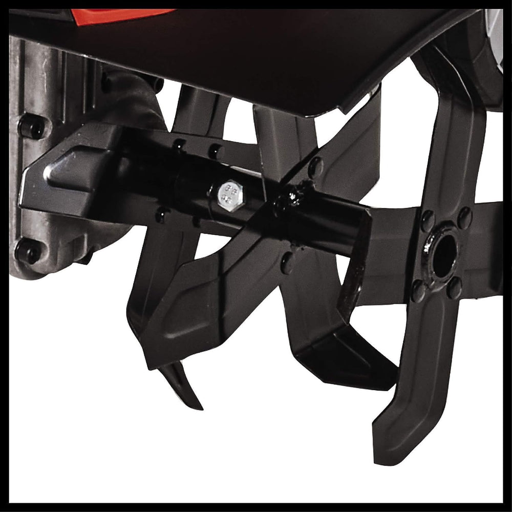 Einhell Motobineuse électrique GC-RT 1545 M (puissance de 1 500 W, moteur série, interrupteur de sécurité 2 points, débrayage anti-surcharge, guidon repliable, fraises de binage robustes)