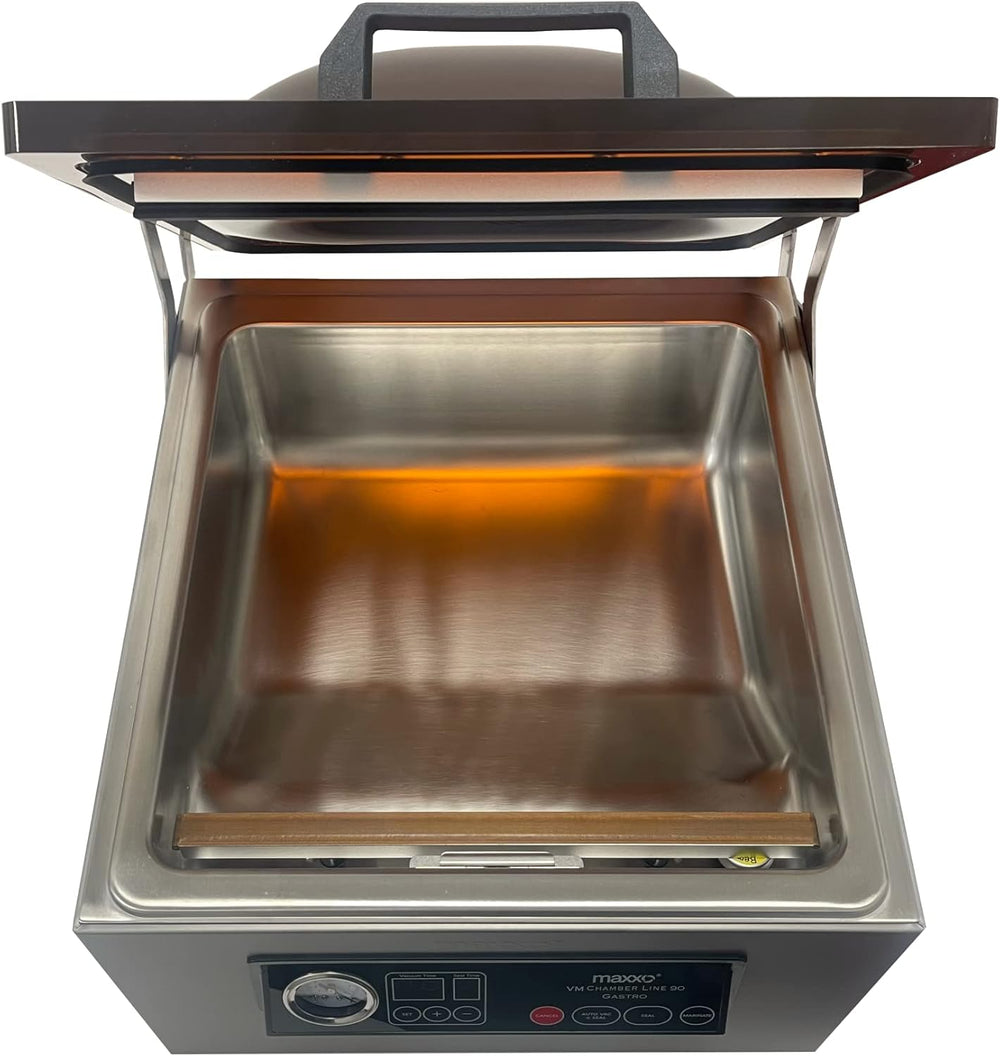 Maxxo VM ChamberLine 40 Professional Food Vacuum Sealer - Vacuum Chamber 72 L/min, Stainless Steel, Double Welding, Vacuum Sealer + 30 Bags Included