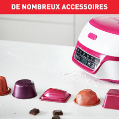 Tefal Smart Cake Machine, 5 Automatic Programs, 1 Manual Mode, 12 Mini Cake Moulds, 1 Large Mould, Compatible with CreaBake Series, Cake Factory Delights KD810112