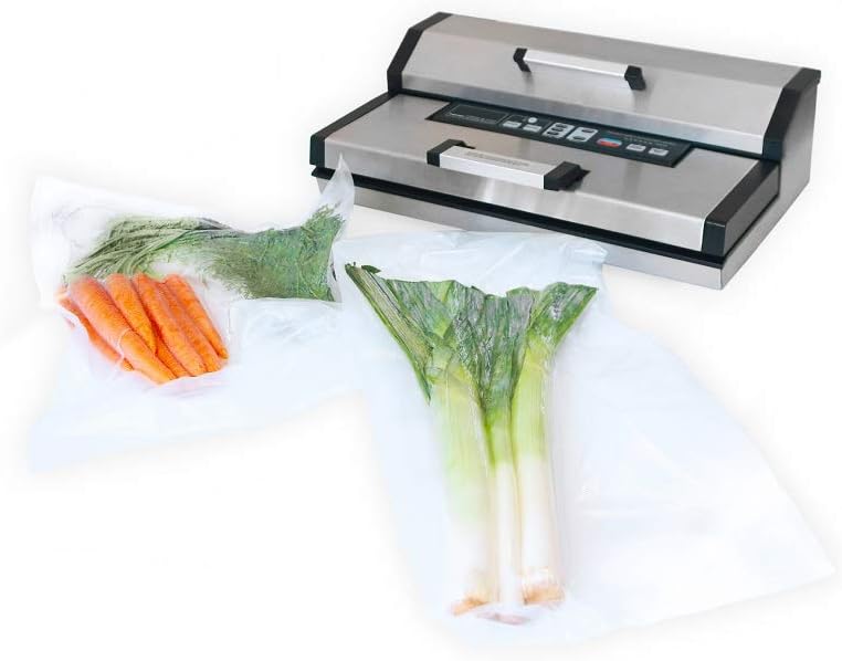 Maxxo VM ChamberLine 40 Professional Food Vacuum Sealer - Vacuum Chamber 72 L/min, Stainless Steel, Double Welding, Vacuum Sealer + 30 Bags Included