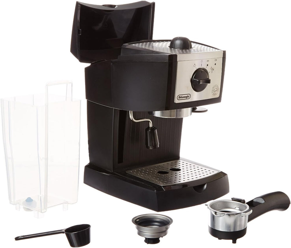 DeLonghi EC155 15 Bar Espresso and Cappuccino Machine, Black