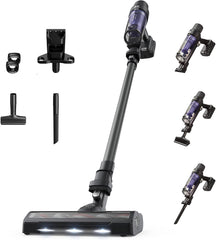 Rowenta X-Pert 7.60 Aspirateur Balai sans fil, Ultra Léger, Puissant 140W, Polyvalent, Autonomie 45min, Efficace tous Types de Sols RH6A33WO, Noir