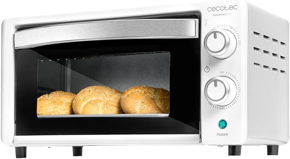 Cecotec Bake&Toast 4600 Black Gyro Countertop Oven, 46 L, 2000 W, 12 Combinable Heating Functions, Includes Rotating Spindle, Crumb Catcher Tray.