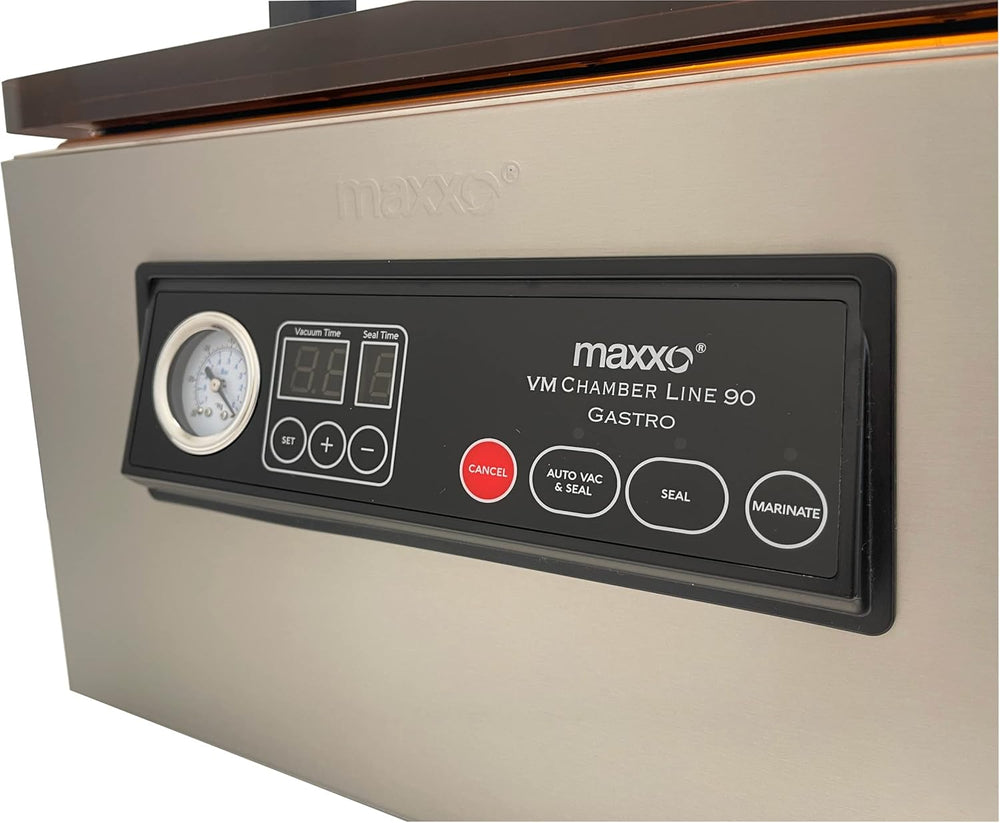 Maxxo VM ChamberLine 40 Professional Food Vacuum Sealer - Vacuum Chamber 72 L/min, Stainless Steel, Double Welding, Vacuum Sealer + 30 Bags Included
