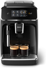Philips Series 2200 Espresso Machine - Coffee Bean - LatteGo Milk Frother, 3 Coffee Specialties, Intuitive Touch Screen, Glossy Black (EP2231/40)