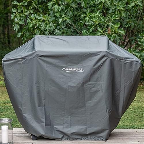 Campingaz Plancha EXB Plus, plancha au gaz sur chariot, grill gastronomique avec plaque en acier émaillé et 2 brûleurs, puissance 7500 W, pour des grillades méditerranéennes, Noir