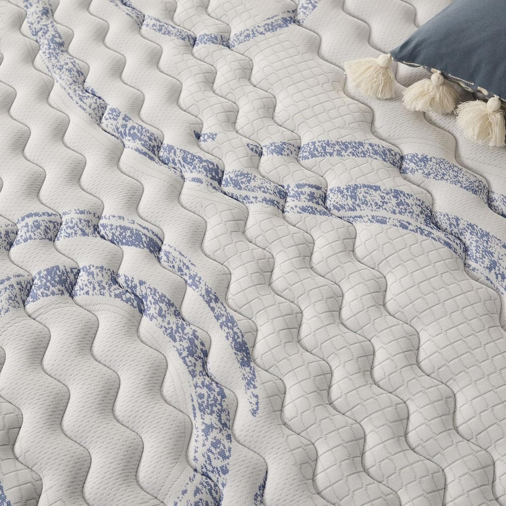 NATURALEX - Matelas PerfectSleep 180x200 - Épais 30 cm - Soutien Mousse à mémoire de Forme - Accueil Blue Latex - Confort Ferme - Respirant - 7 Zones - Réversible - Haute Densité - Fabriqué en Europe