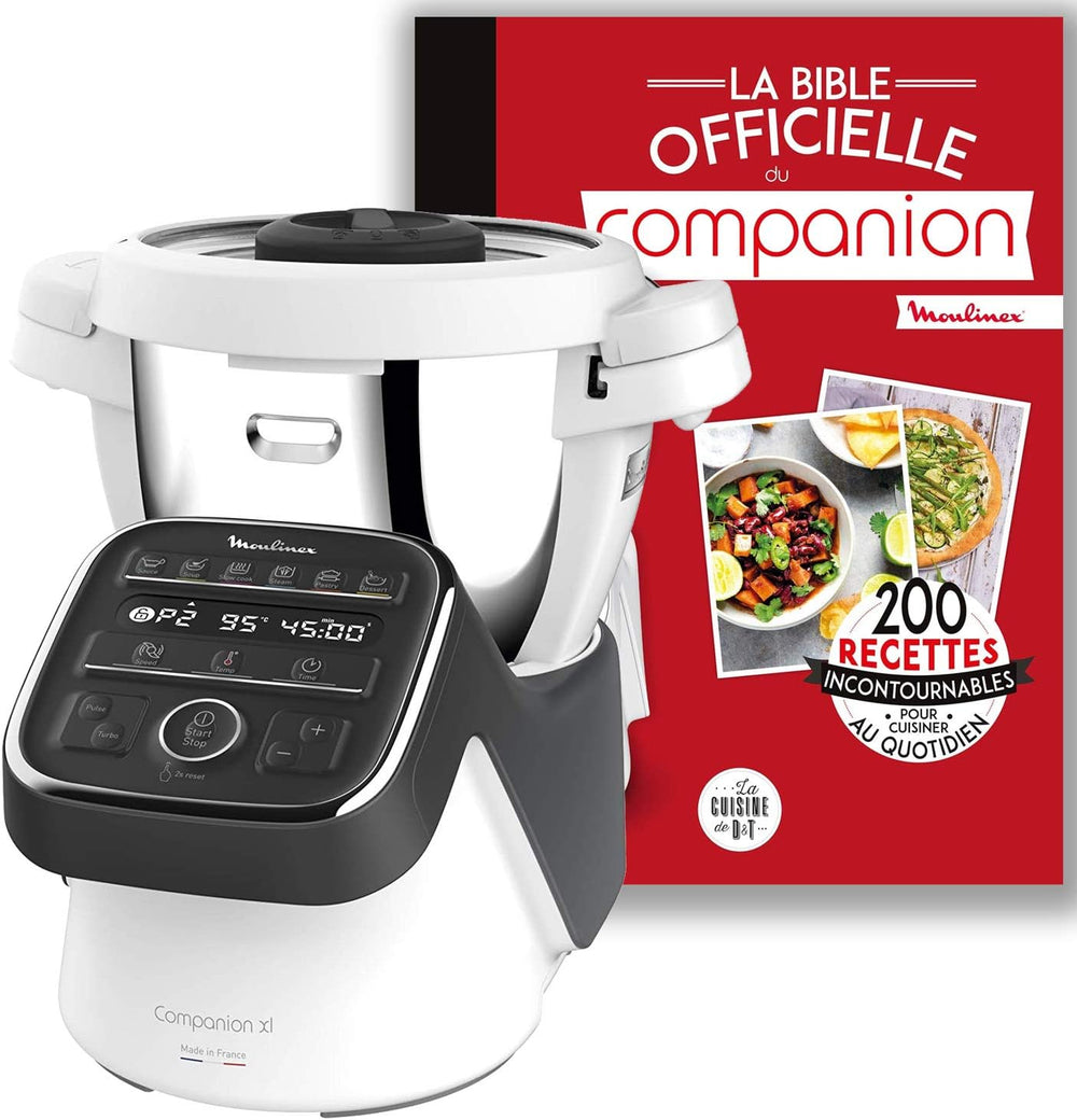 MOULINEX COMPANION XL Multifunctional Robot Cooker Bowl 4.5L 12 Programs Auto Soups Gazpacho Kitchen Robot Mixer Chopper Kneader 1550W HF80CB10