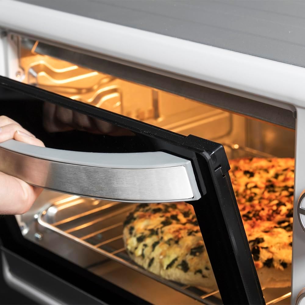 Cecotec Bake&Toast 4600 Black Gyro Countertop Oven, 46 L, 2000 W, 12 Combinable Heating Functions, Includes Rotating Spindle, Crumb Catcher Tray.