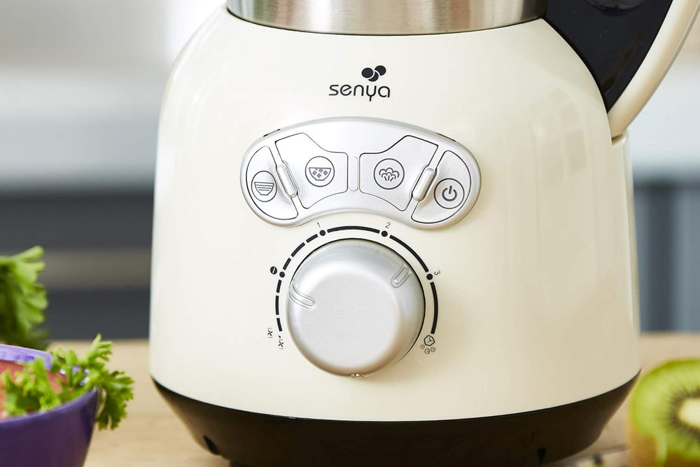 Senya SYCP-HB008R Cook & Ice V3 Red Stainless Steel Heated Blender, Soup Blender/Milled Soup, Steaming, Crushed Ice Smoothies, 1, 5L, 1400W, SYCP-HB008R