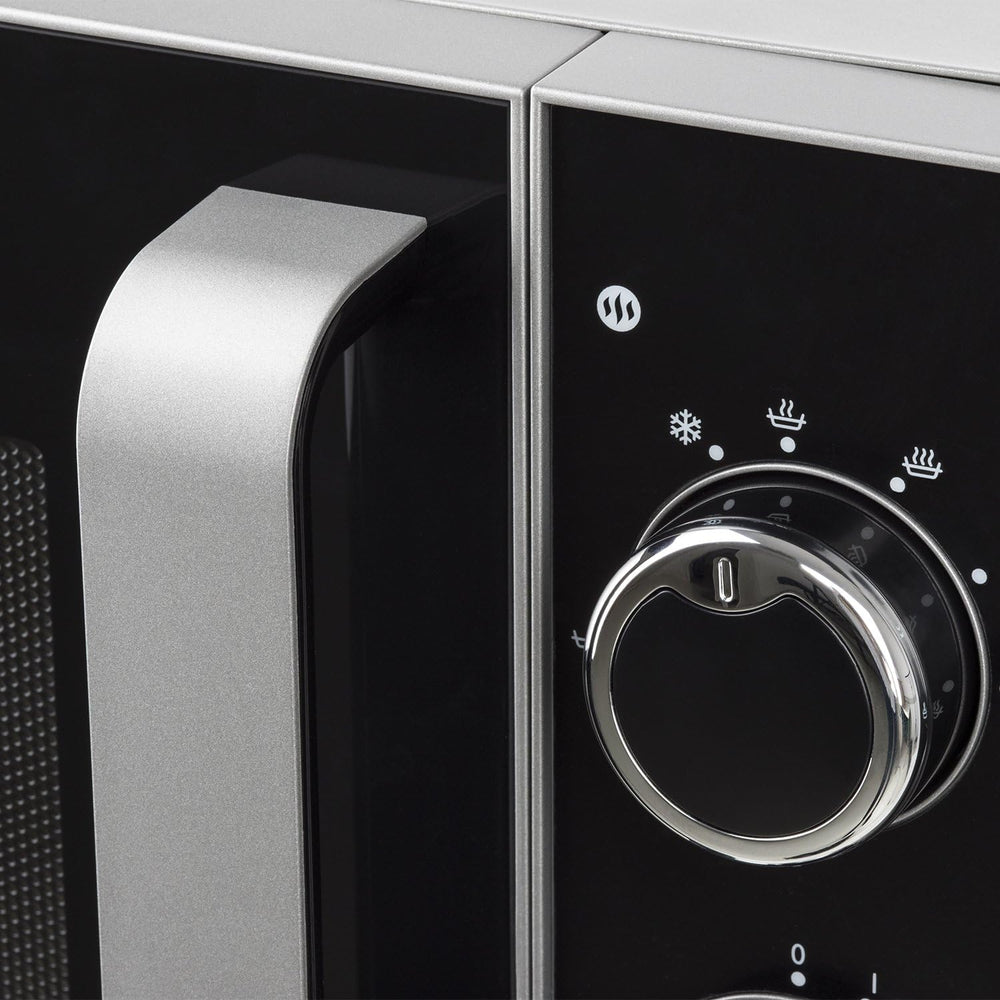 H.Koenig Micro-Ondes Four Grill 2 en 1 VIO9, 25L, Plateau tournant 27cm, 10 modes de cuisson jusqu’à 1000W, Décongélation, Cuisson combinée, écran LCD [Classe énergétique A+]