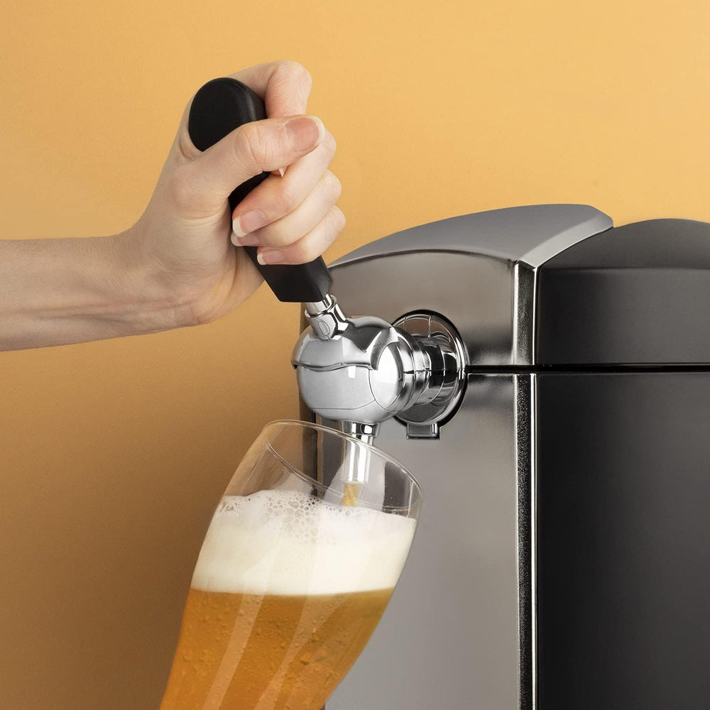 H.Koenig Tireuse à Bière compatible tous Fûts Universels Pressurisés de 5L Inox BW1778, Machine, Pompe, Pression domestique, Professionnelle, Universelle, Refroidissement intégré 4°C