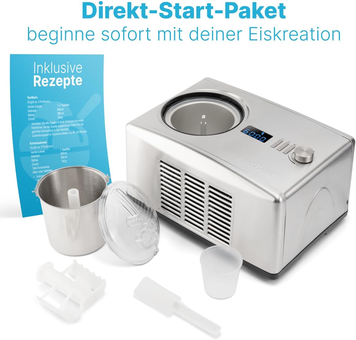 ProfiCook 511091 PC-ICM 1091 N, Acier Inoxydable