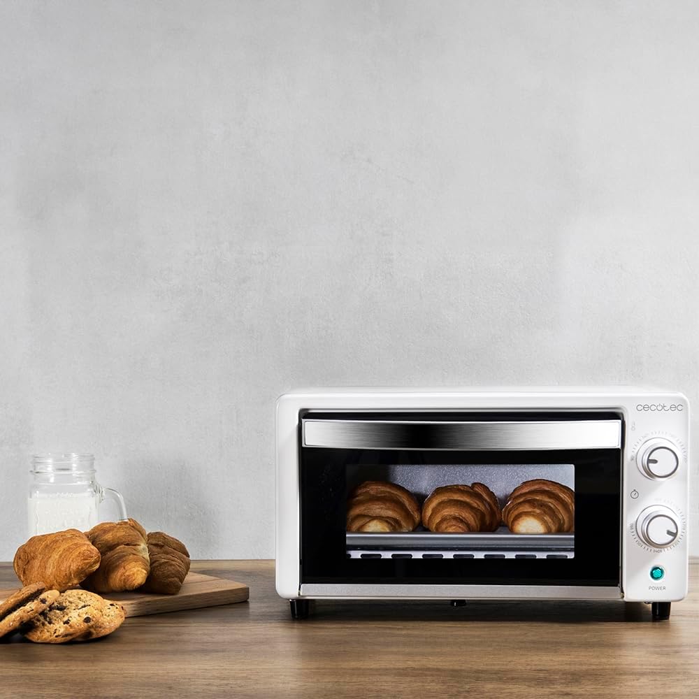Cecotec Bake&Toast 4600 Black Gyro Countertop Oven, 46 L, 2000 W, 12 Combinable Heating Functions, Includes Rotating Spindle, Crumb Catcher Tray.