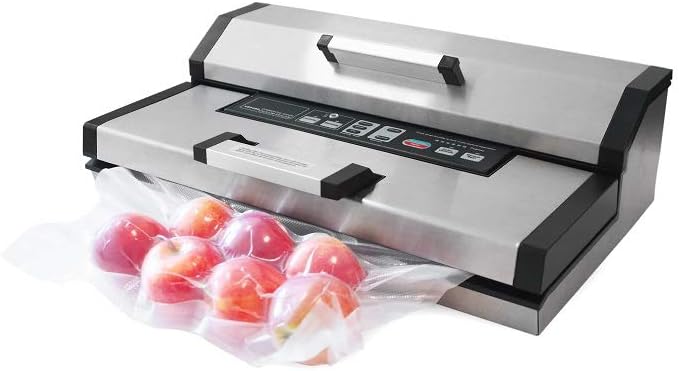 Maxxo VM ChamberLine 40 Professional Food Vacuum Sealer - Vacuum Chamber 72 L/min, Stainless Steel, Double Welding, Vacuum Sealer + 30 Bags Included