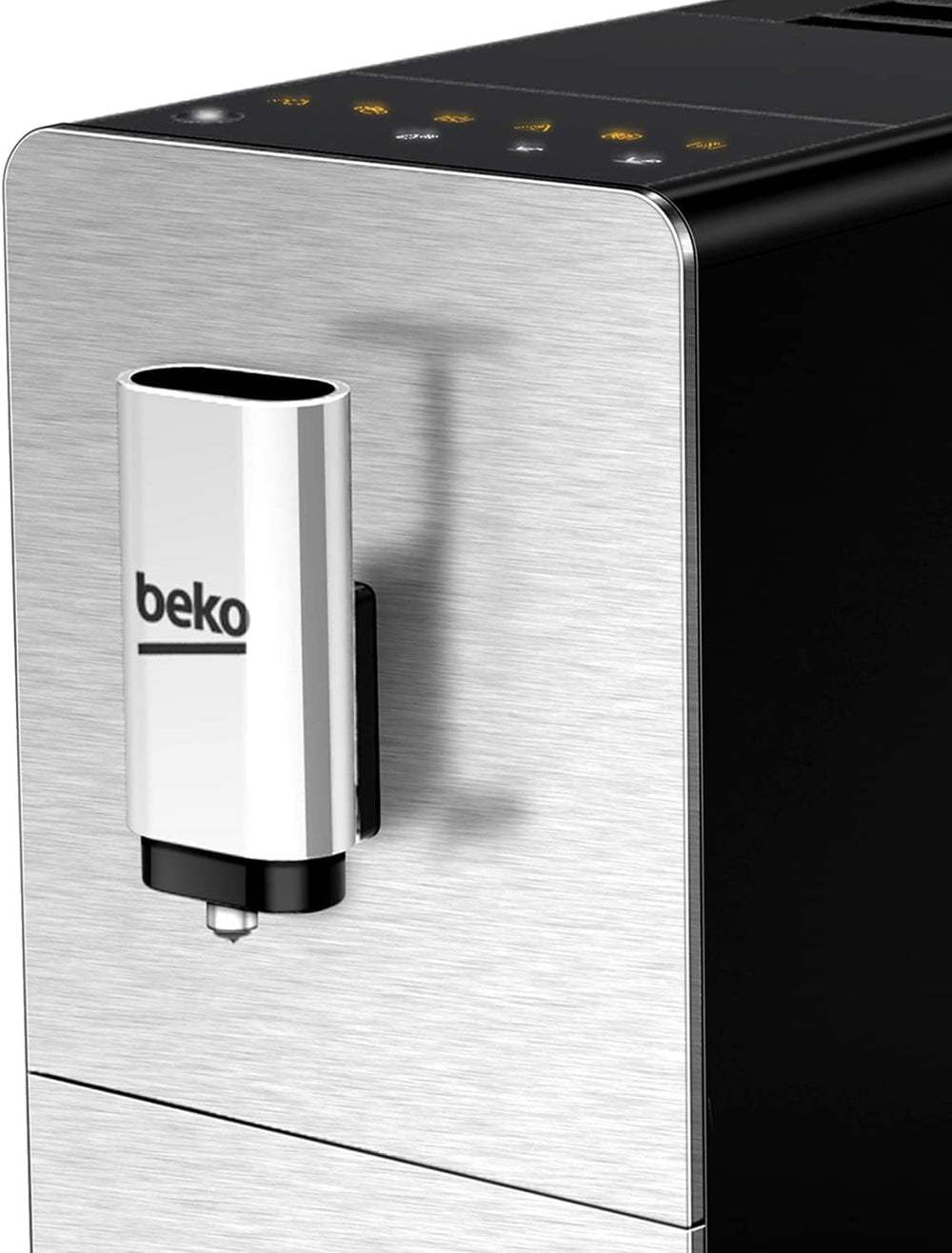 BEKO, Machine à café, expresso automatique, 1350 W / 19 bars, Capacité café : 125 g, Capacité eau : 1,4L, Système autonettoyant, 5 niveaux de broyage, Arrêt automatique, Façade Inox Brossé
