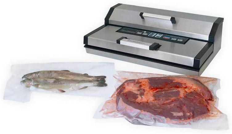Maxxo VM ChamberLine 40 Professional Food Vacuum Sealer - Vacuum Chamber 72 L/min, Stainless Steel, Double Welding, Vacuum Sealer + 30 Bags Included