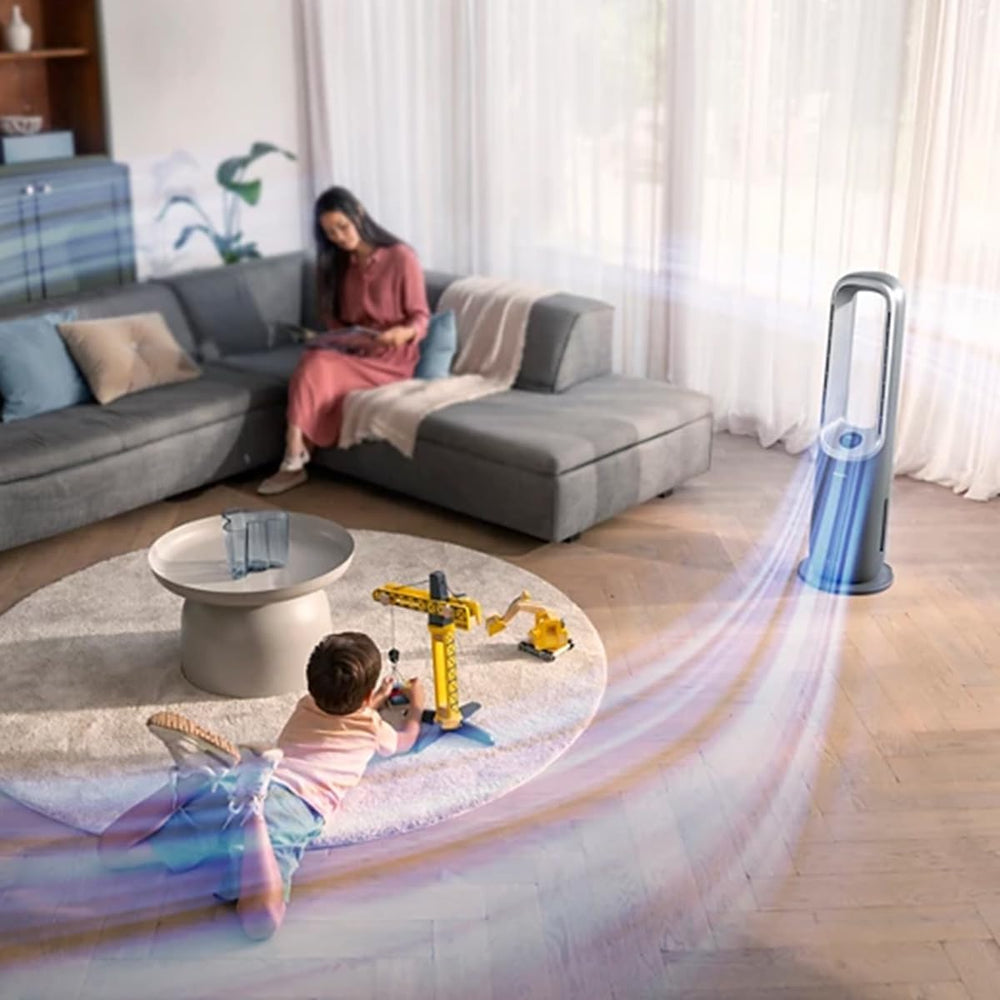Philips Air Performer 3-en-1 : Purificateur, Chauffage & Ventilateur Rafraîchisseur – Nettoie 70m², Élimine 99,97% des Allergènes et Polluants. Filtre HEPA, Capteurs Intelligents, App (AMF870/15)