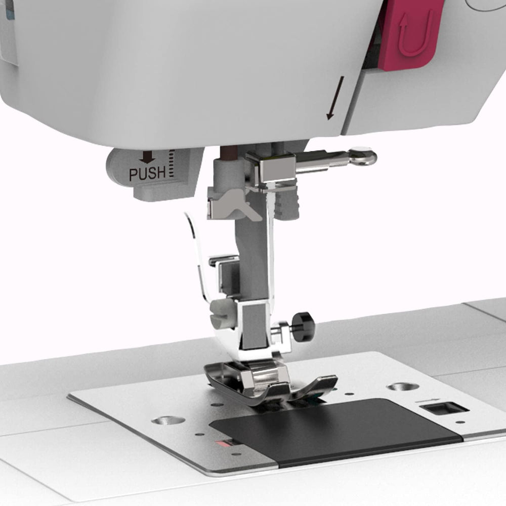 Bernette Sew&GO8 Machine à coudre ordinateur avec 197 programmes de couture, bras libre, écran multifonction, couture, patchwork, matelassage, White