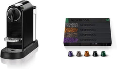 Nespresso CitiZ Coffee and Espresso Machine by De'Longhi with Milk Frother, Black, 9.3 x 14.6 x 10.9 inches