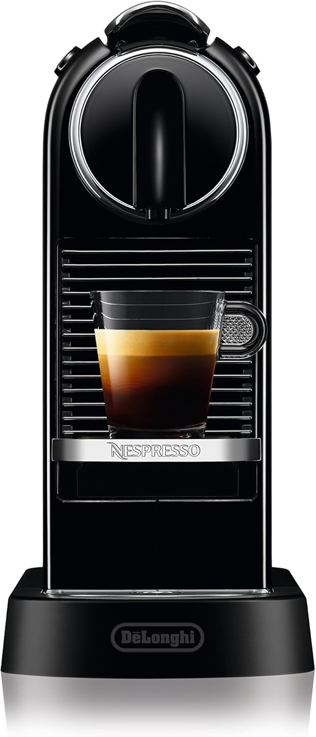 Nespresso CitiZ Coffee and Espresso Machine by De'Longhi with Milk Frother, Black, 9.3 x 14.6 x 10.9 inches