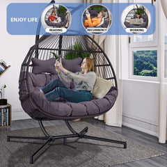 Chaise balançoire avec support,