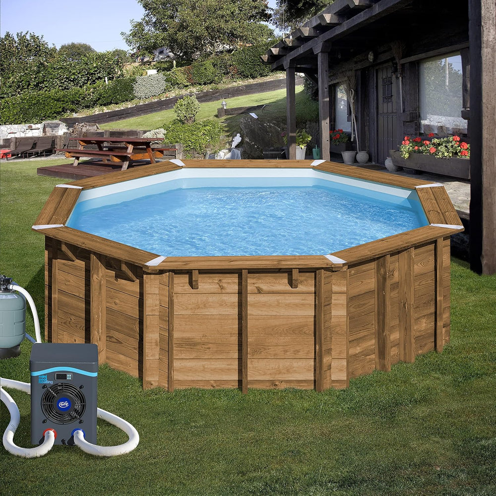 HPM40 HPM40-Mini Pompe à Chaleur pour Piscine Hors Sol jusqu'à 40 m3,Noir -