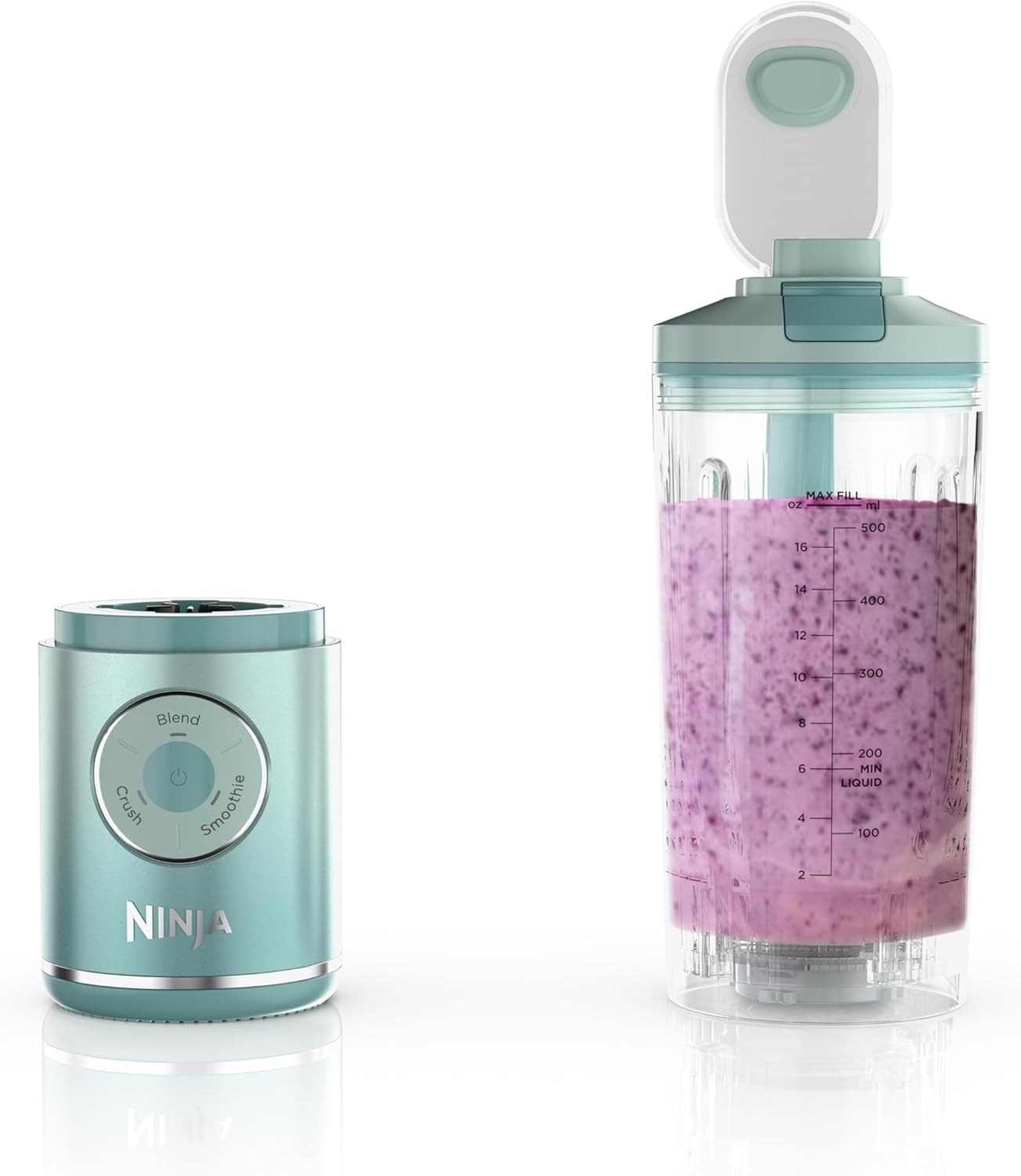 Ninja Blast Max, Portable Blender + Twist & Go, Personal Smoothie, Blend, Ice Crush, 3 Programs, Cordless, 22 oz removable Vessel, Dishwasher Safe, Leakproof, Navy, BC251NV