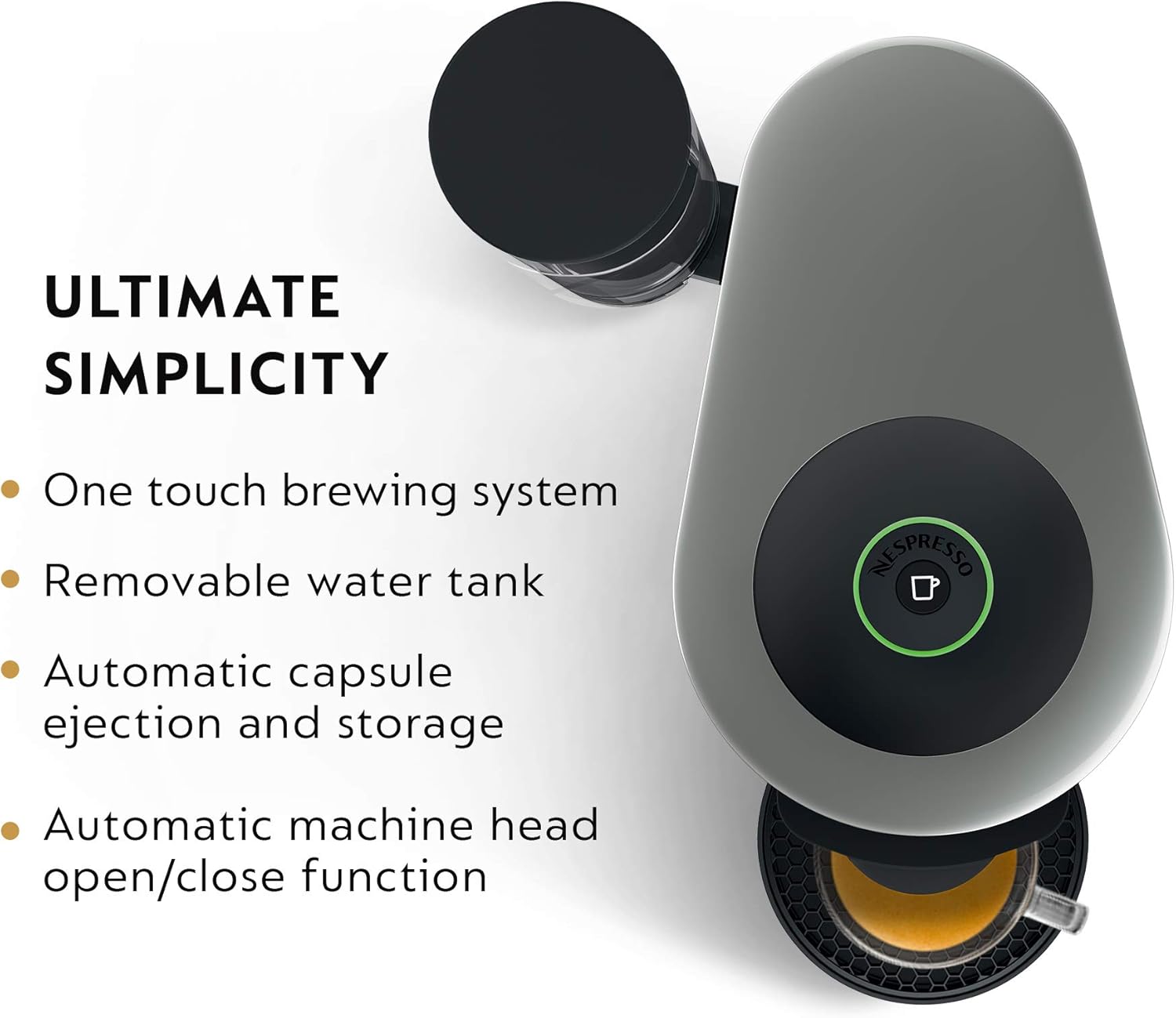 Nespresso Vertuo Plus Coffee and Espresso Maker By De'Longhi, Ink Black