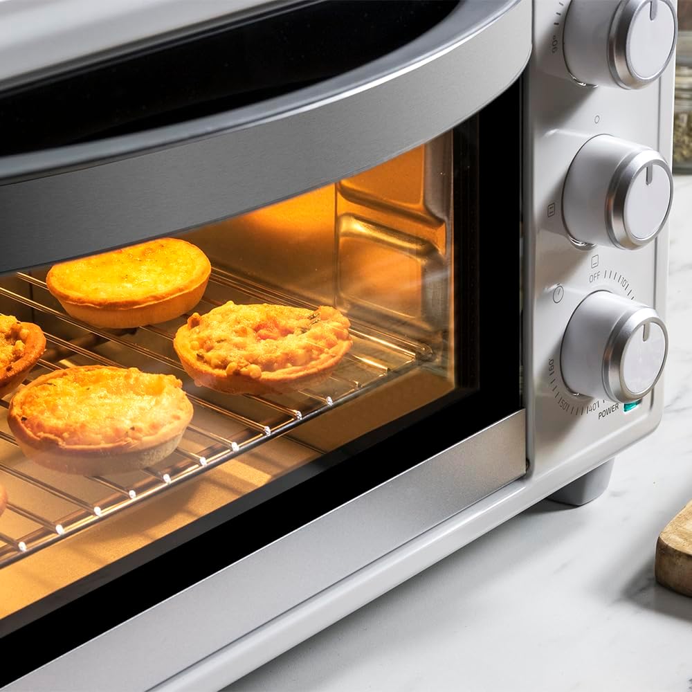Cecotec Bake&Toast 4600 Black Gyro Countertop Oven, 46 L, 2000 W, 12 Combinable Heating Functions, Includes Rotating Spindle, Crumb Catcher Tray.
