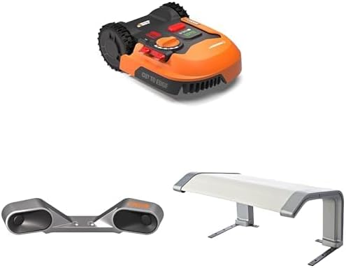 WORX LANDROID Vision WR206E.1, Robot Tondeuse sans Fil périphérique 600 m² Surf.Max 700 m², Installation en 30 Min, Caméra 4K + IA Adaptative, évite Tous Les Obstacles, Coupe des Bordures, Multizone