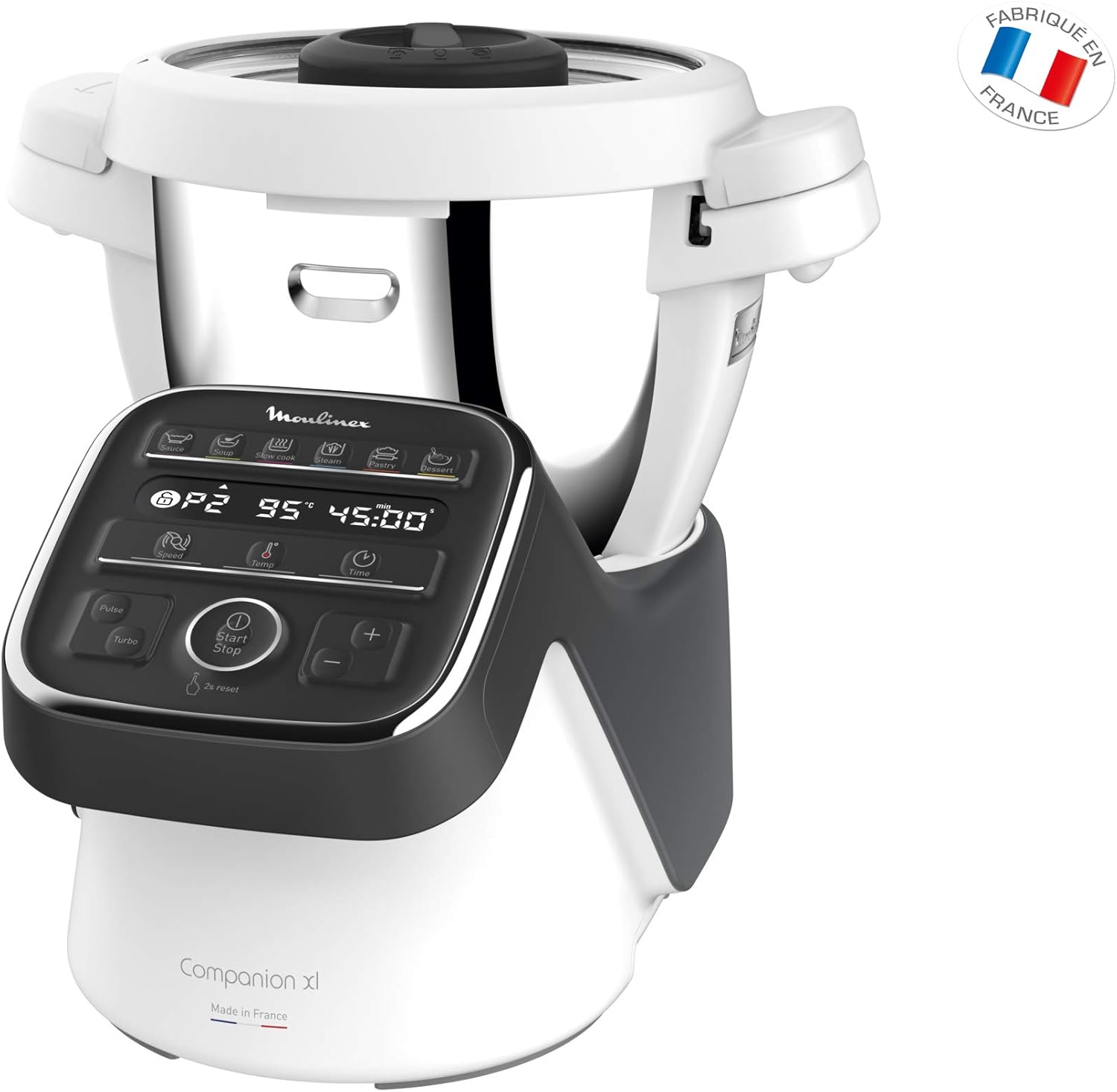 MOULINEX COMPANION XL Multifunctional Robot Cooker Bowl 4.5L 12 Programs Auto Soups Gazpacho Kitchen Robot Mixer Chopper Kneader 1550W HF80CB10