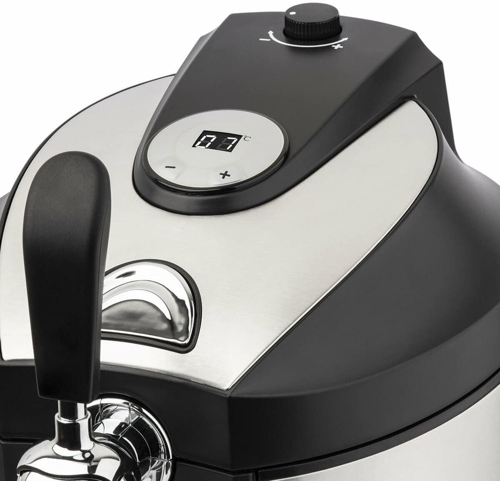 H.Koenig Tireuse à Bière compatible tous Fûts Universels Pressurisés de 5L Inox BW1778, Machine, Pompe, Pression domestique, Professionnelle, Universelle, Refroidissement intégré 4°C