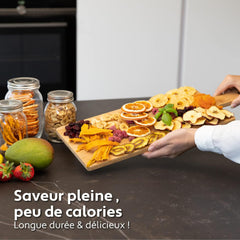 Vita5 Nobel Pro6 Deshydrateur Alimentaire avec 6 Plateaux en Inox - Déshydrateur avec Minuterie 24h et Température 35-75 °C - Deshydrateur Viande, Fruits, Champignons - 650W Déshydrateur Alimentaire