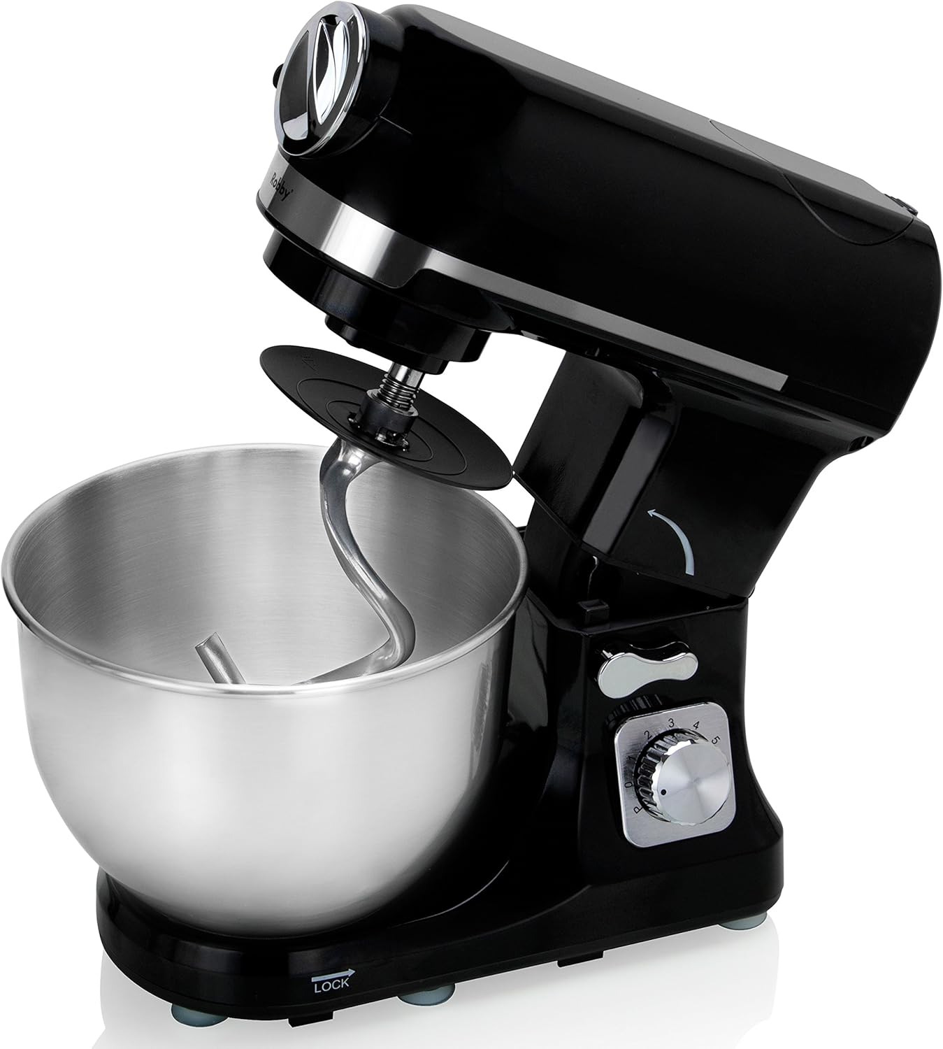 Robot Multifonctions 5l 1000w Noir Avec Hachoir Et Blender 1,5l En Verre - ROBIMIX NOIR