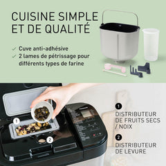 Panasonic SD-YR2550SXE Automatic Bread Maker, Raisin, Nut and Yeast Dispensers, 31 Auto Programs, Dual Temperature Sensor, 13 Hour Digital Timer, LCD Display, Silver