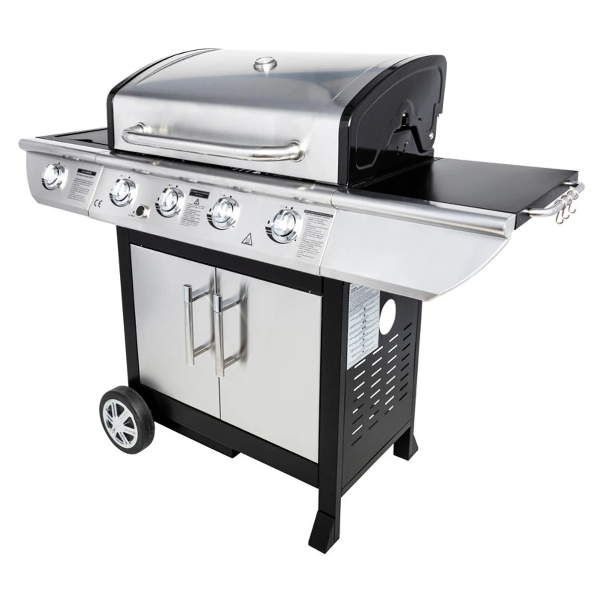 Barbecue au gaz BRISBANE - 4 brûleurs 14kW + réchaud Somagic