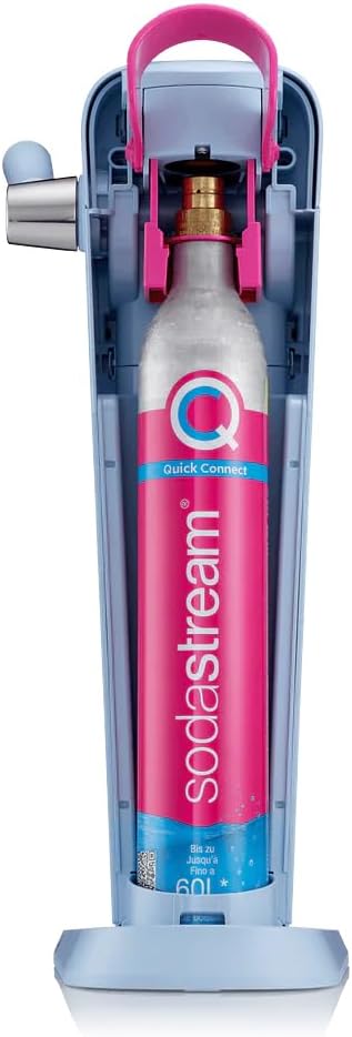 SodaStream ART Sparkling Water and Soda Machine | Pack of 1 Bottle 1 L + 1 Bottle 0.5 L Dishwasher Safe + 1 60L Gas Refill Clip On | Black [Amazon Exclusive]