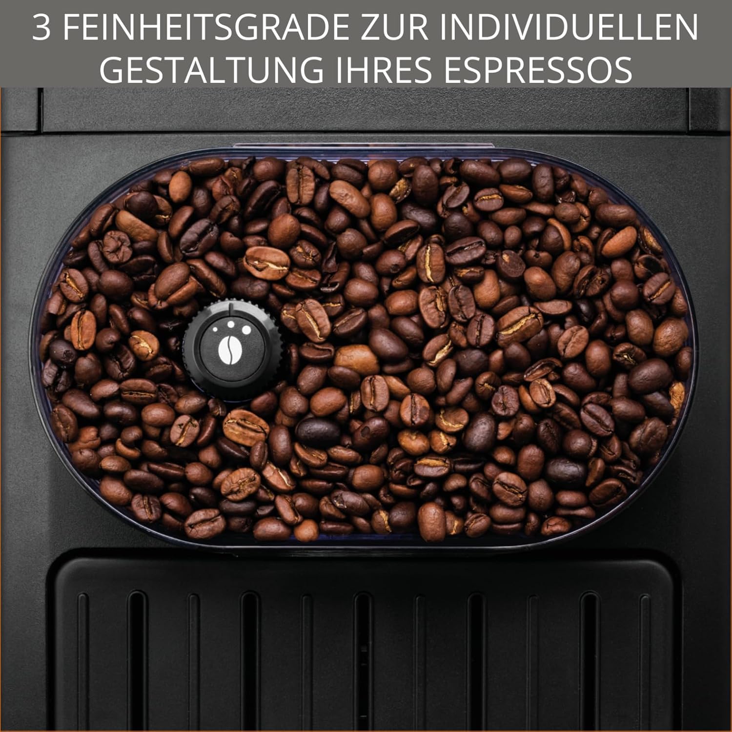 Krups EA8108 fully automatic coffee machine (automatic cleaning, 2 cup function, milk system with CappucinoPlus nozzle, 15 bar, coffee machine, espresso) black