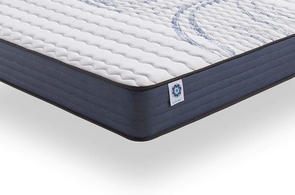 NATURALEX - Matelas PerfectSleep 180x200 - Épais 30 cm - Soutien Mousse à mémoire de Forme - Accueil Blue Latex - Confort Ferme - Respirant - 7 Zones - Réversible - Haute Densité - Fabriqué en Europe