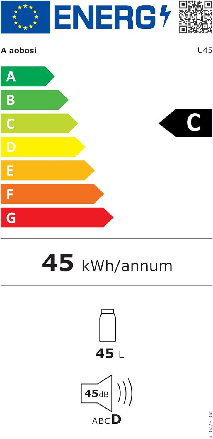 AAOBOSI 45L Glacière à Compresseur, Glaciere Électrique -20℃ à 20℃, Frigo Camion APP&Bouton Contrôle, 12/24V DC et 100-240V AC Glaciere Camping Pour Voiture, Camion, Bateau et Prise De Courant