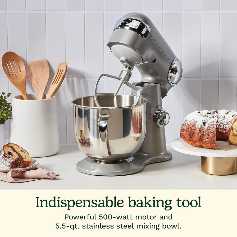 Cuisinart SMD-50BC Precision Pro Mélangeur numérique sur pied de 5,5 litres, métal, doublure argentée
