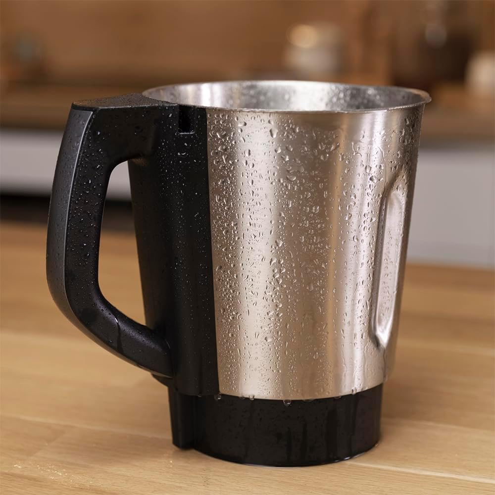 Cecotec Robot de Cuisine Mambo Black. 23 Fonctions, 10 Niveaux de Température, 1700W, 2,5 kg de Pâte, Cruche de 3,3L, 10 Vitesses, Minuterie, Température Réglable de 37 °C à 120 °C