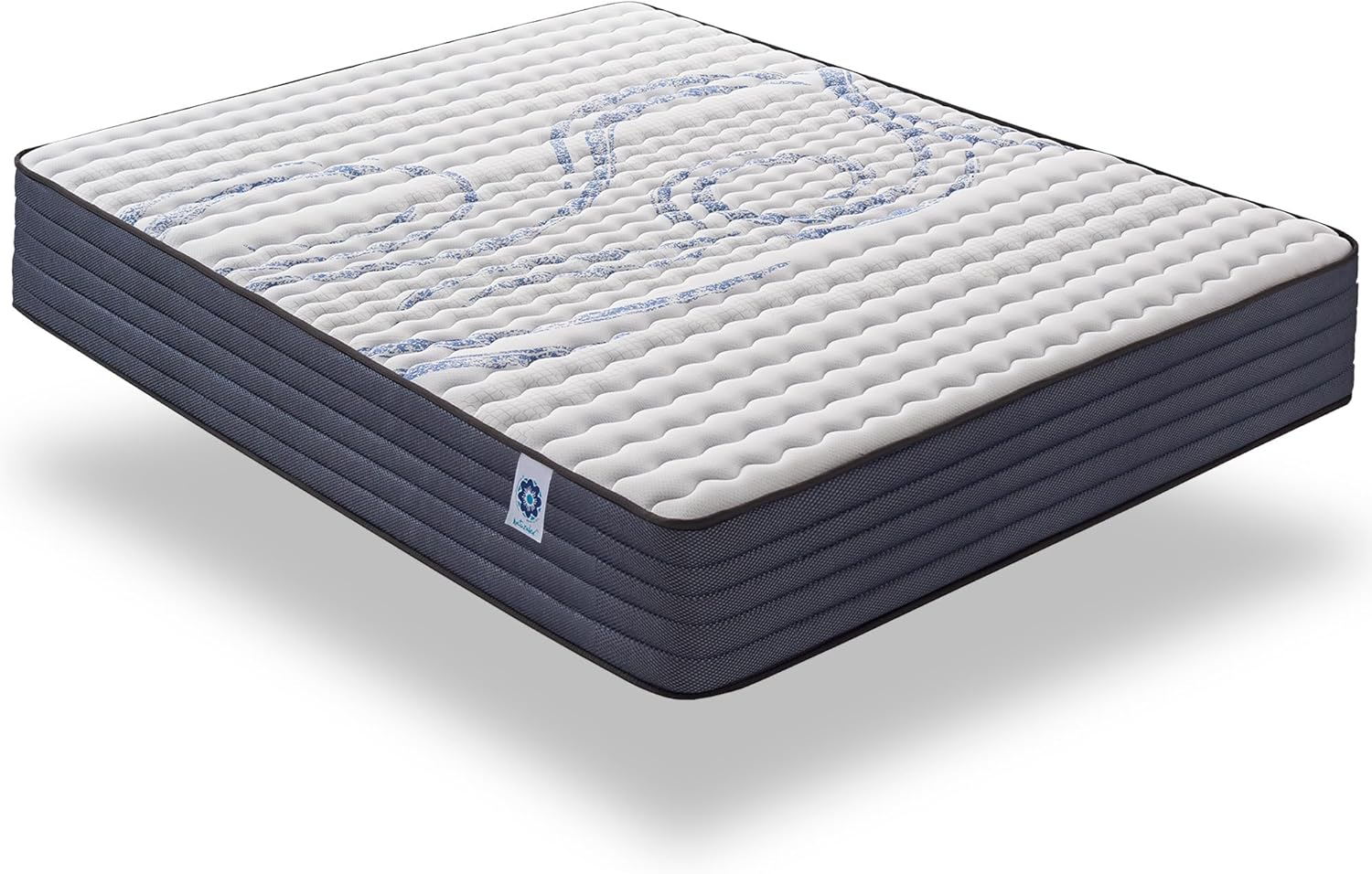 NATURALEX - Matelas PerfectSleep 180x200 - Épais 30 cm - Soutien Mousse à mémoire de Forme - Accueil Blue Latex - Confort Ferme - Respirant - 7 Zones - Réversible - Haute Densité - Fabriqué en Europe