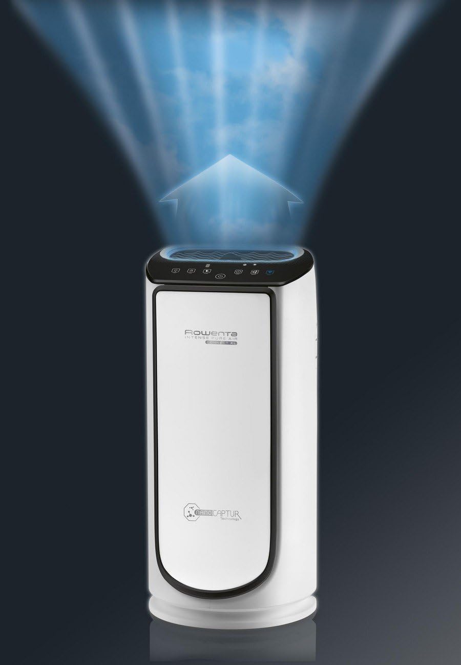 Rowenta, Air Purifier, Silent, Connected, 4 Filtration Levels, Treatment of Allergens and Fine Particles, Intense Pure Air Connect XL, White PU6080F0