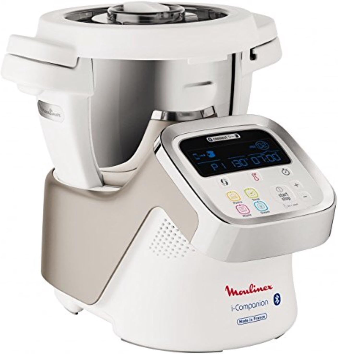 Moulinex i-Companion XL Edition Pâtisserie, 1550 W, Recettes illimitées, Température entre 30° et 150°, Capacité utile 3 L (10 pers), 12 accessoires dont 6 de pâtisserie, Fabriqué en France HF90E700
