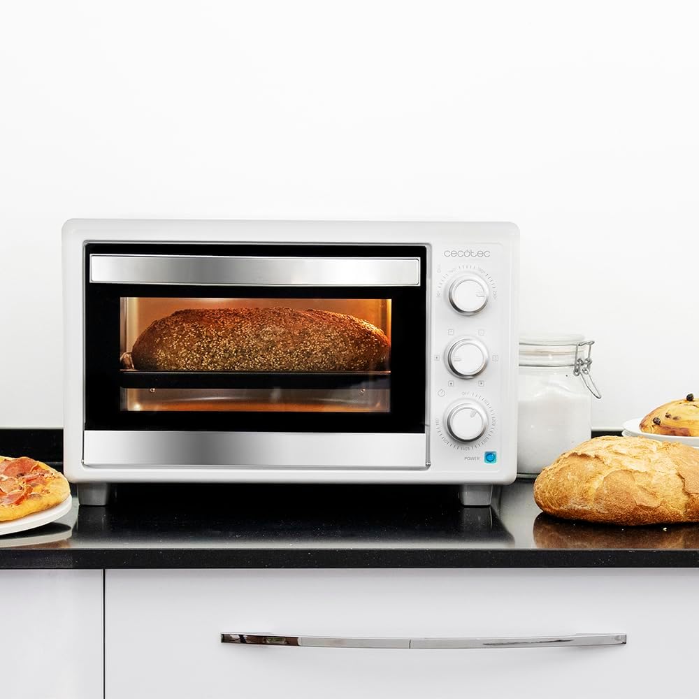 Cecotec Bake&Toast 4600 Black Gyro Countertop Oven, 46 L, 2000 W, 12 Combinable Heating Functions, Includes Rotating Spindle, Crumb Catcher Tray.