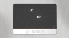 Bosch KGN367LDF- Série 4, Réfrigérateur combiné pose-libre,186 x 60 cm, Inox